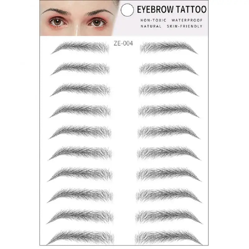 4D Waterproof Eyebrow Tattoo Stickers