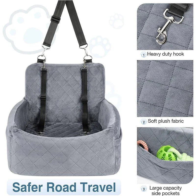 New Multifunctional Pet Car Bed with Thick Cushion