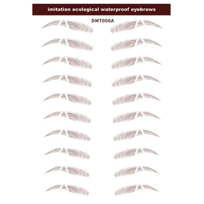 4D Waterproof Eyebrow Tattoo Stickers