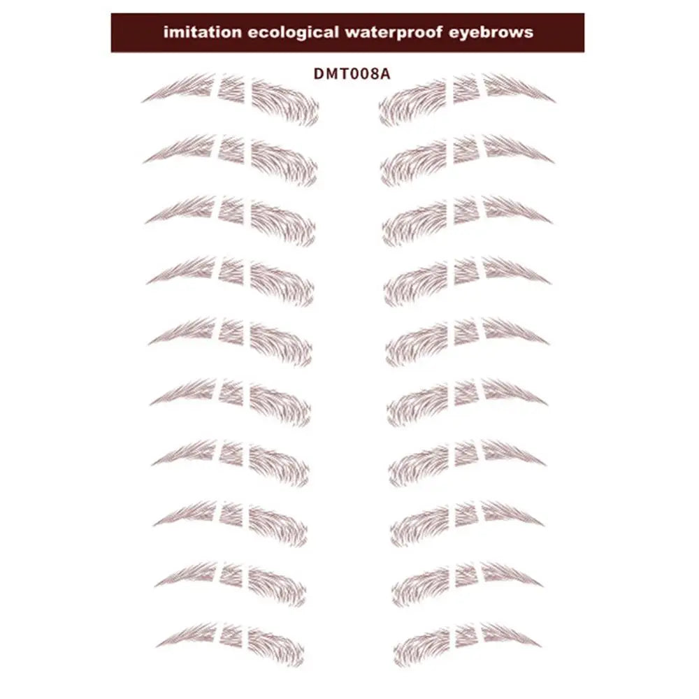 4D Waterproof Eyebrow Tattoo Stickers