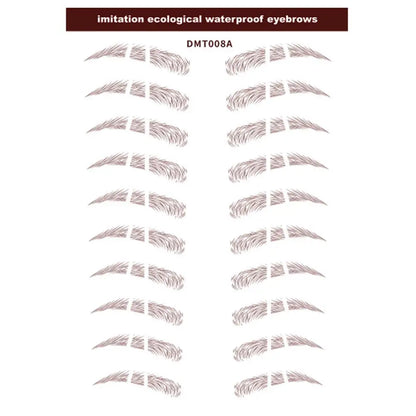 4D Waterproof Eyebrow Tattoo Stickers