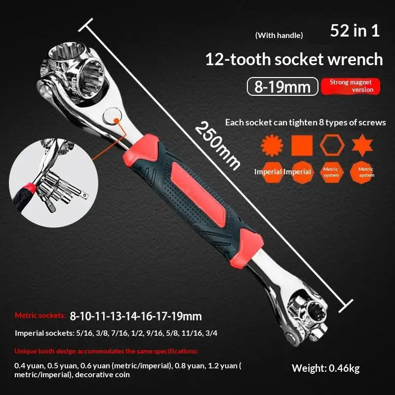 48-in-1 Universal Socket Wrench Tool
