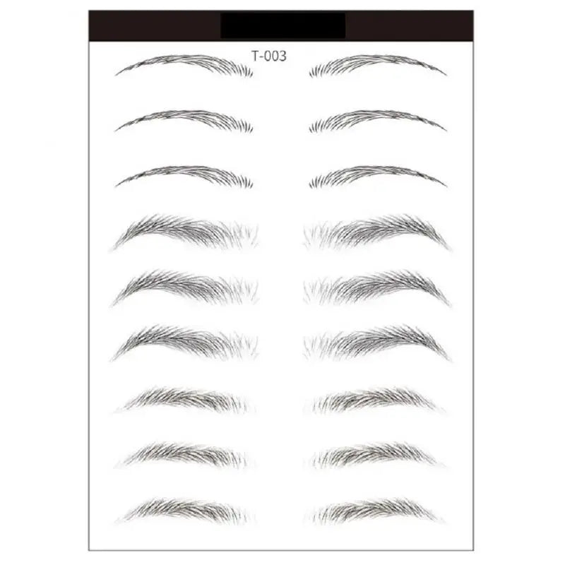 4D Waterproof Eyebrow Tattoo Stickers