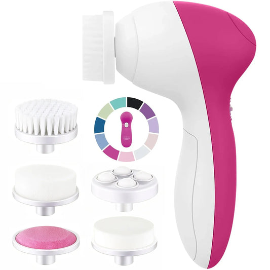 5 in 1 Electric Facial Cleansing Brush Set